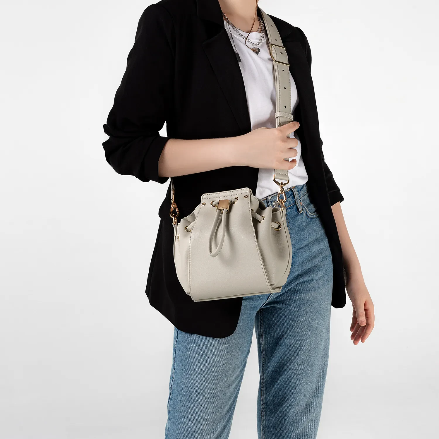 ESBUCKET MINI MUCKET BAG - BEIGE